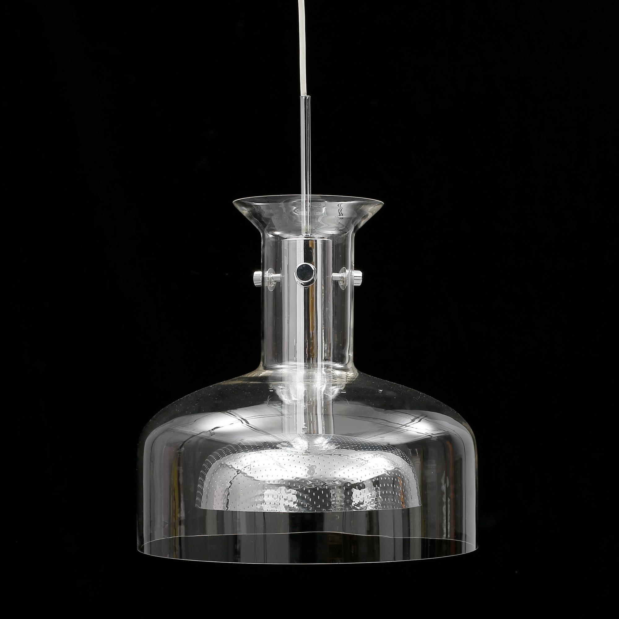 TAKLAMPA, "Crystal", Anders Pehrson, Ateljé Lyktan, Åhus, 1900-talets andra hälft.