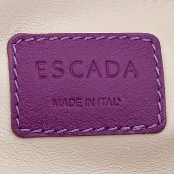 ESCADA, a purple canvas and leather oversized tote, "Margaretha".