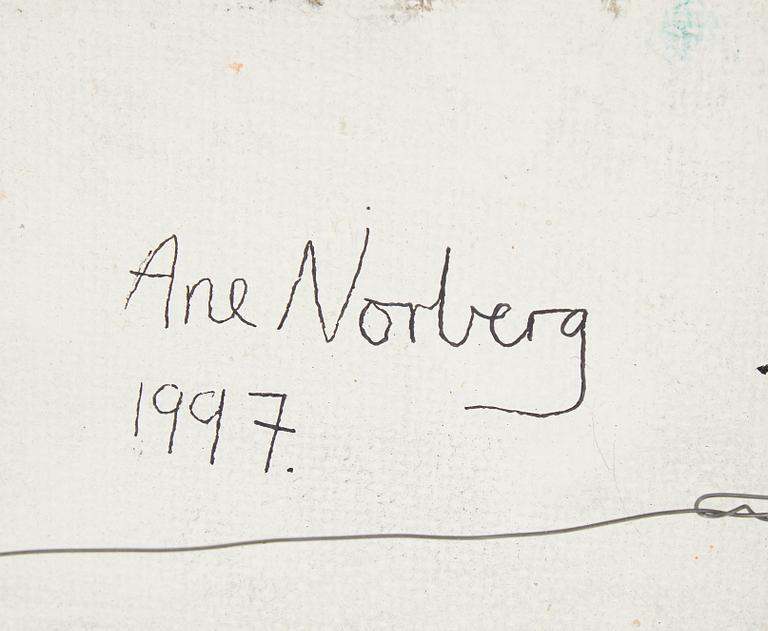 UNKNOWN ARTIST, 20TH CENTURY, oil on panel, 1997, signed Ane Norberg verso.