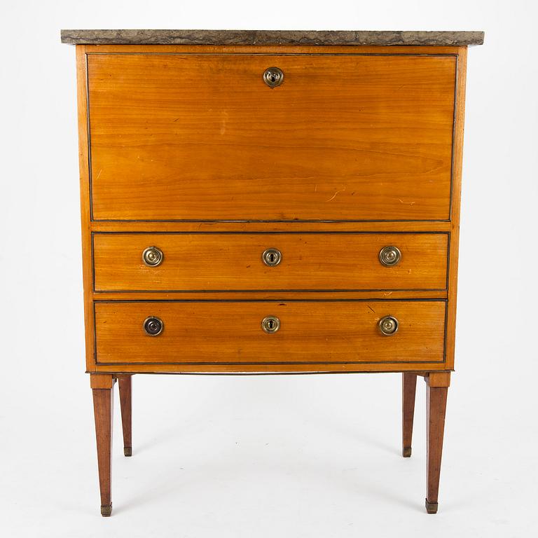 SEKRETÄR, gustavianska, 1700-talets slut.