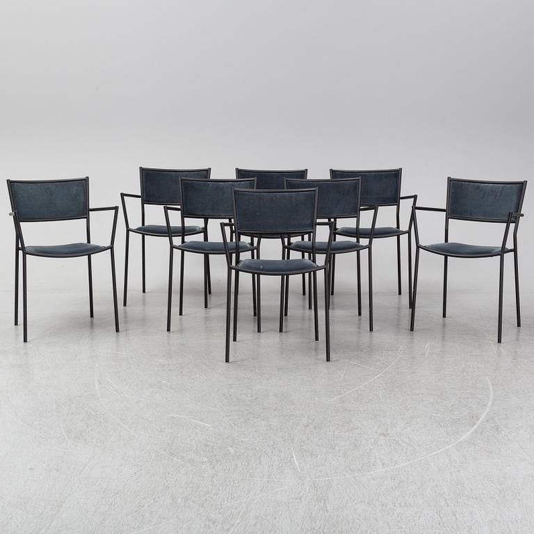 CHRIS MARTIN, "Jig chair", stolar 8 st, Massproductions, 2000-tal.