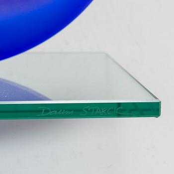 PHILIPPE STARCK, a glass vase, signed Daum.