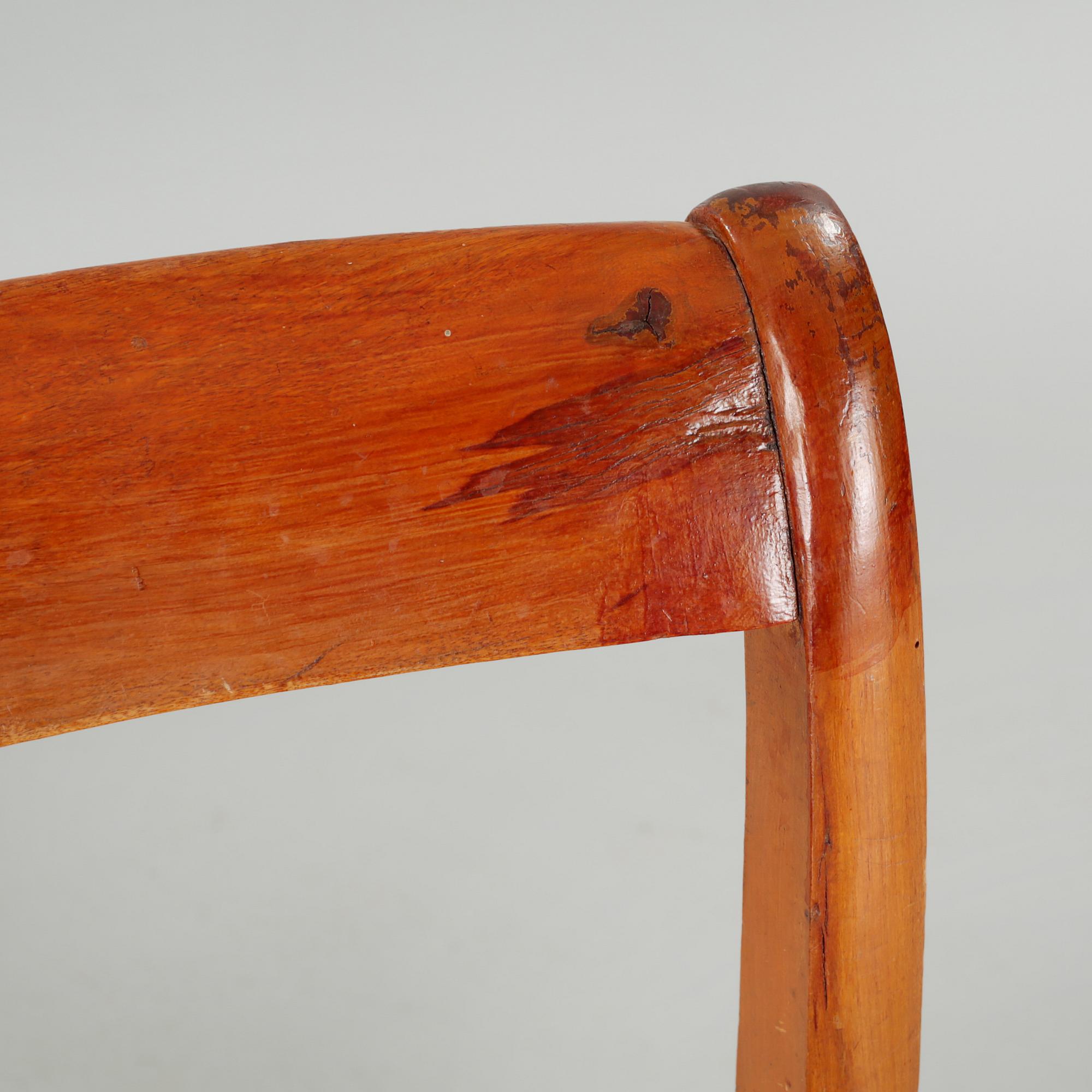 Three + one chairs from the mid 19th century.