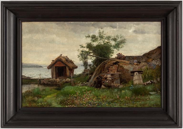 JACOB SILVÉN, oil on canvas, signed and dated 1878.