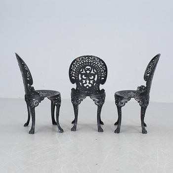 TRÄDGÅRDSMÖBEL, 4 delar, aluminium, 1900-talets senare del.