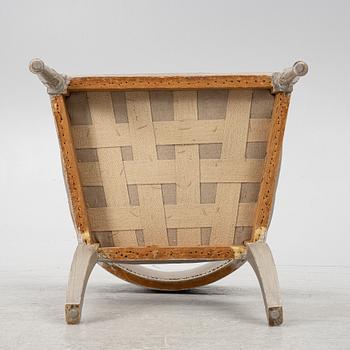 A late Gustavian style armchair, early 20th Century.