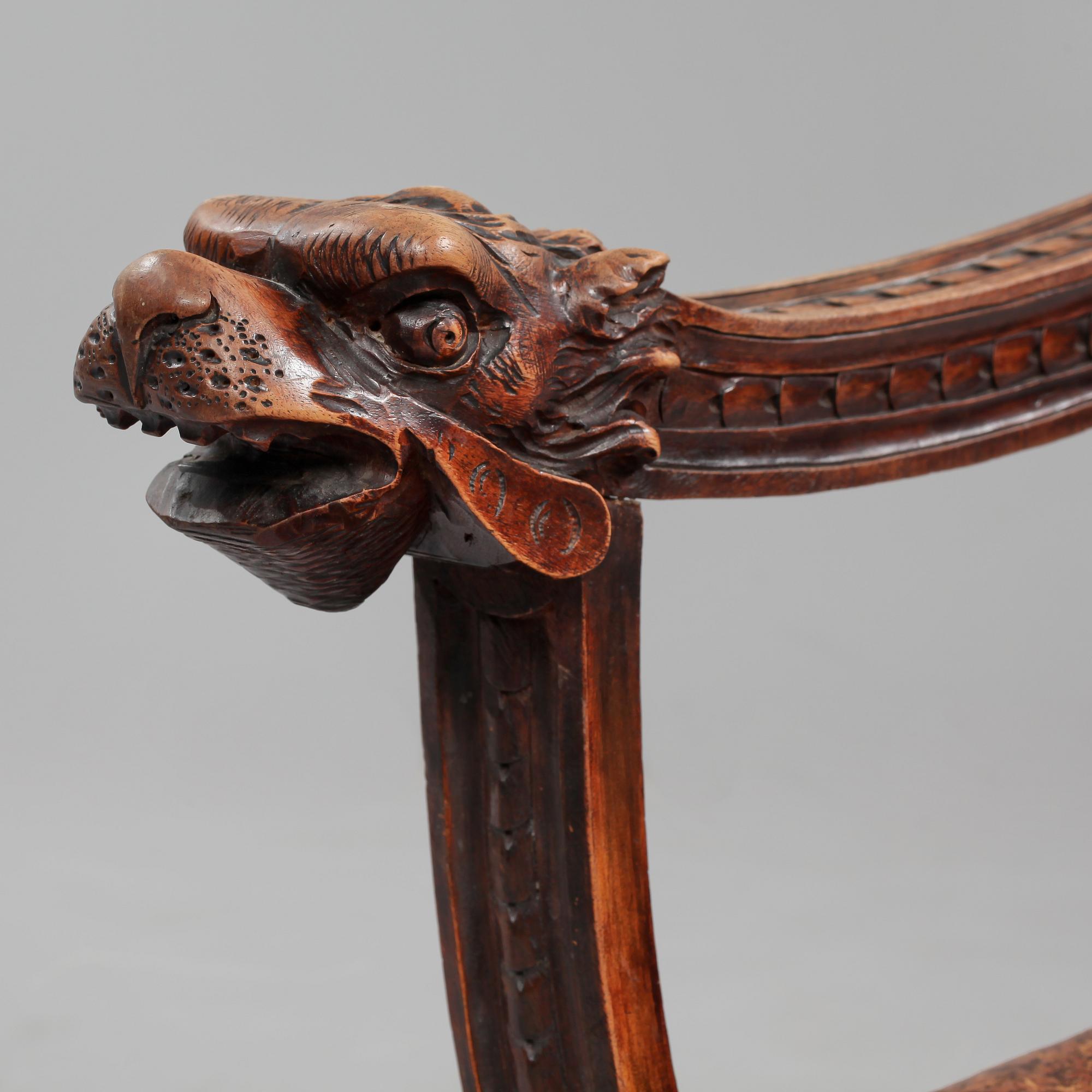 KARMSTOL, s k Dantestol, omkring sekelskiftet 1800/1900.