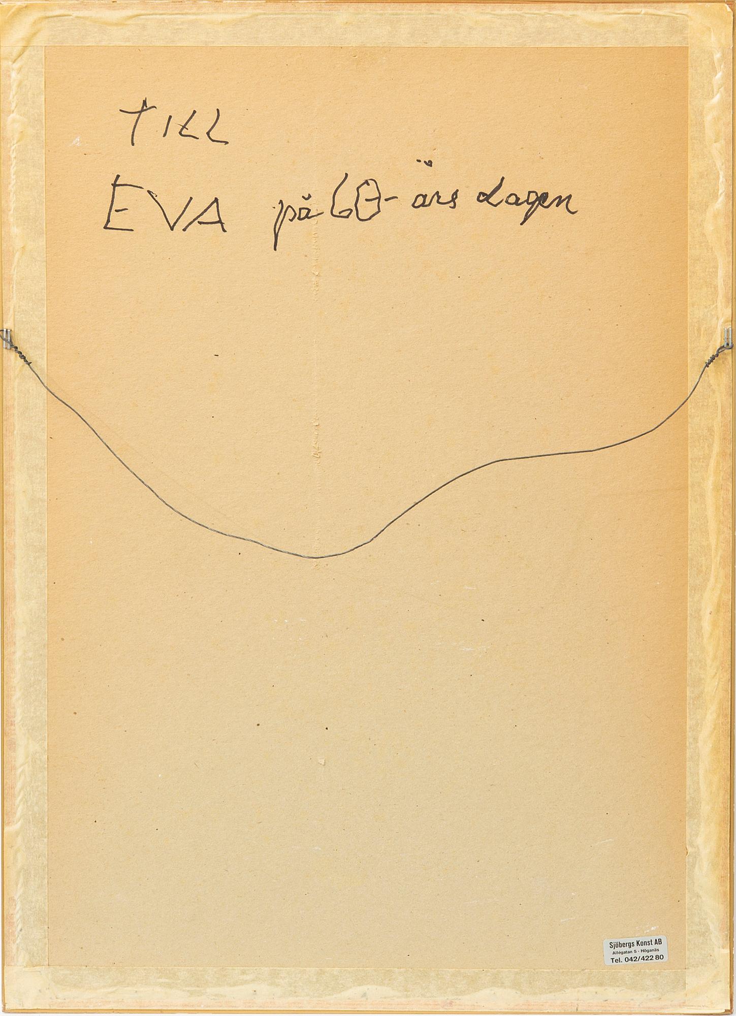 Christian Berg, litografi signerad numrerad och daterad épreuve d'artiste 1973.