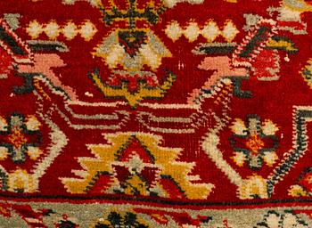 Matta, antik Indisk, sannolikt Agra, ca 467,5-474 x 369,5-374 cm.