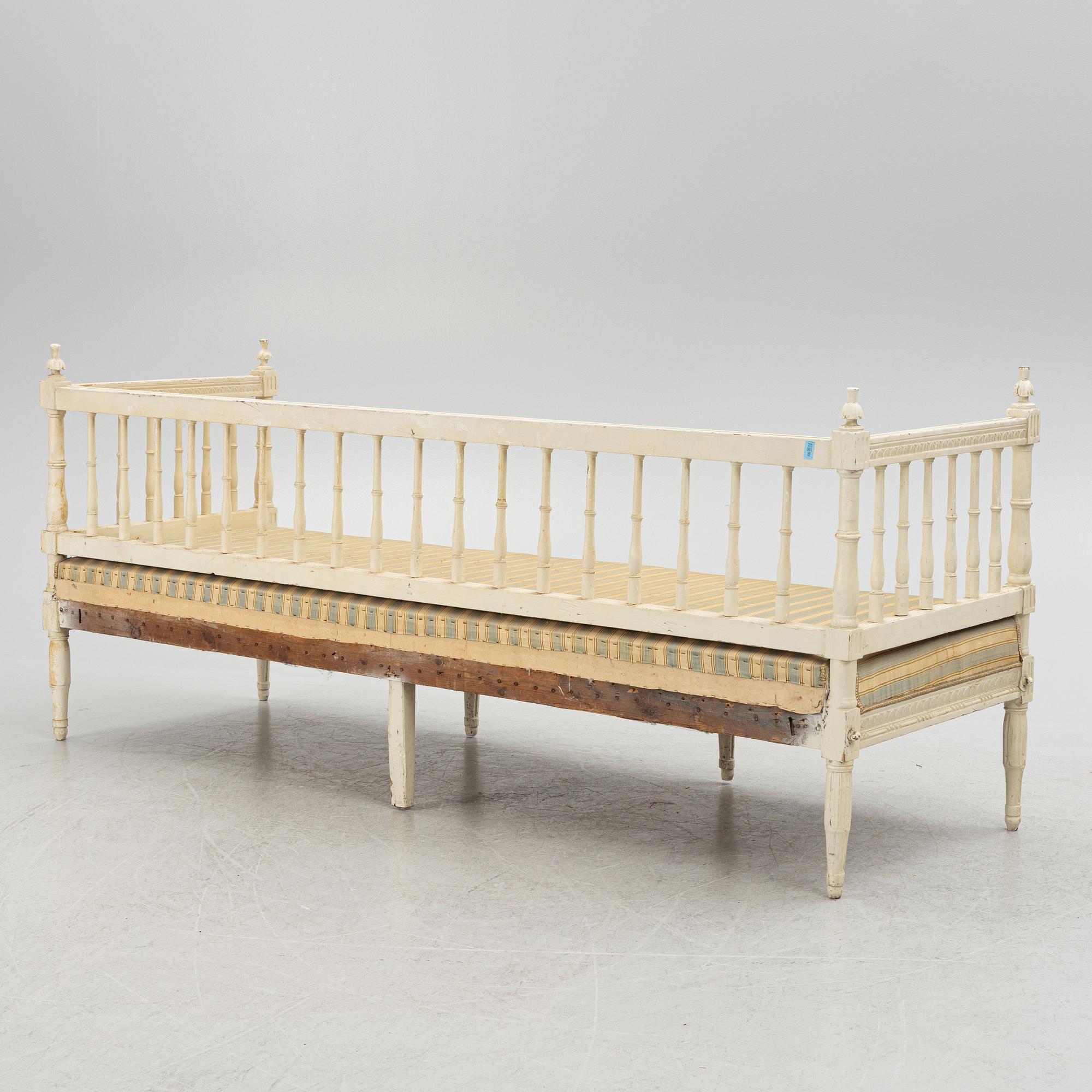 Soffa, omkring år 1800, Sengustaviansk.