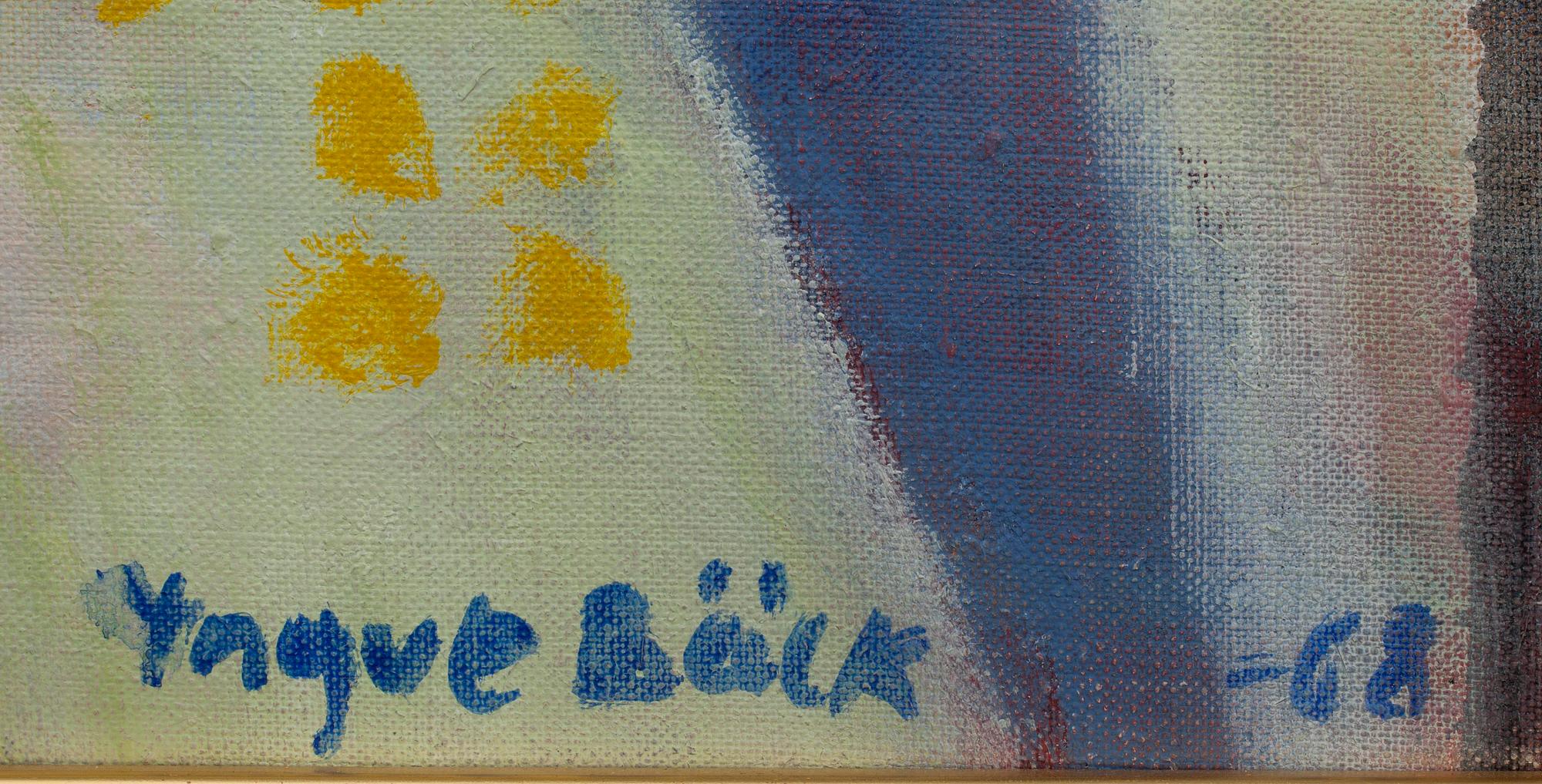 YNGVE BÄCK, akryl på duk, signerad och daterad -68.