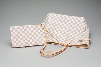 VÄSKA SAMT PLÅNBOK, "Neverfull", Louis Vuitton.