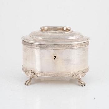 A Swedish Silver Sugarbox, mark of G Möllenborg, Stockholm 1894.