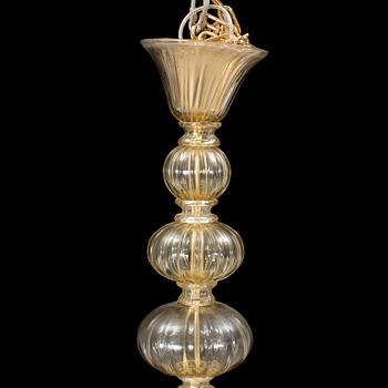 NAPOLEONE MARTINUZZI, a "Doge" ceiling light by Venini Italy, designed 1925-1930.