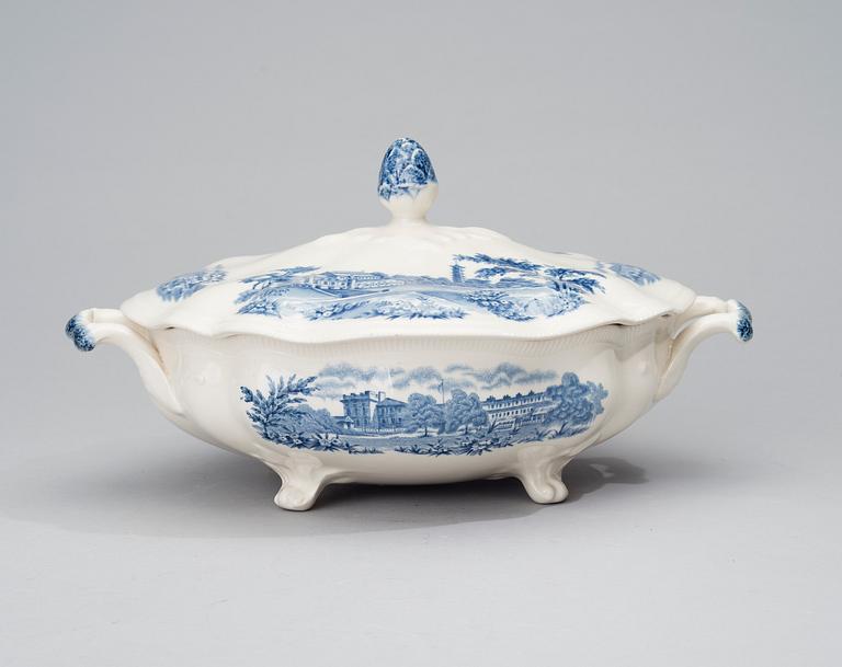 MATSERVIS, 74 delar, porslin, "English Gardens", Johnson Brothers, England 1900-första hälft.