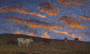 824. Nils Kreuger, "Röda Moln" ("Red clouds", motif from Båstad).