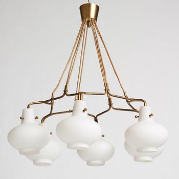 Hans Bergström, a chandelier, ateljé Lyktan, Sweden 1940-50s.