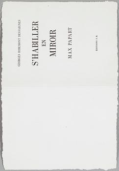 MAX PAPART, mapp med 4 st carborundumetsningar, signerade och numrerade 36/70.