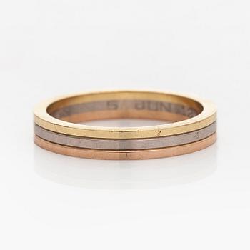 Cartier, sormus, "Vendôme Louis Cartier", 18K kolmivärikultaa.