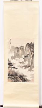 Rullmålning, tusch och akvarell på papper, Kina.