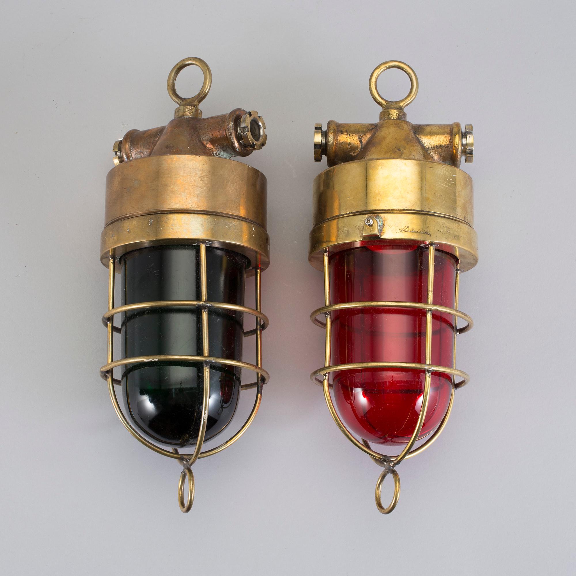 LANTERNOR/POSITIONSLJUS, 2 st, 1900-tal.