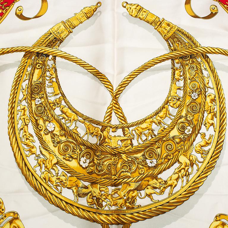 Hermès, scarf, "Les Cavaliers d'Or".