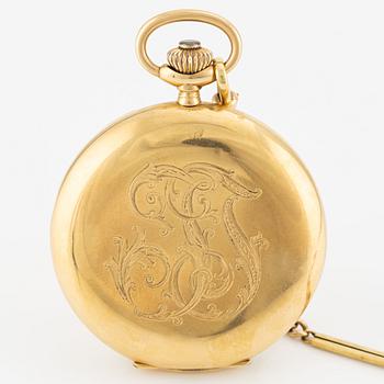 Alex Hüning, pocket watch, hunter-case, 52 mm.