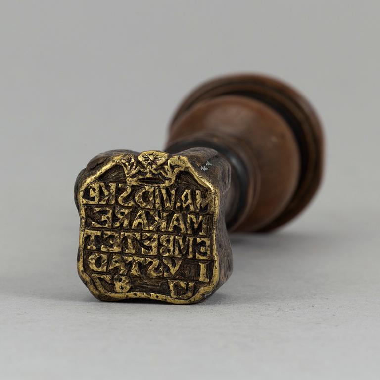 A 18th century glove makers seal.