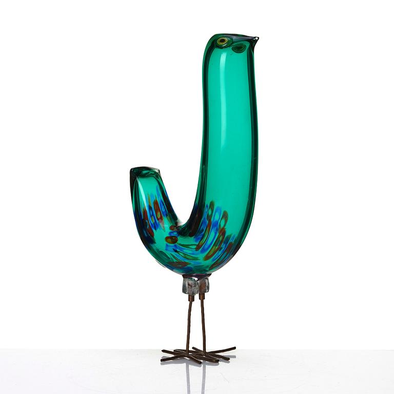 Alessandro Pianon, a 'Pulcino' glass sculpture of a bird, Vistosi, Italy 1960s.