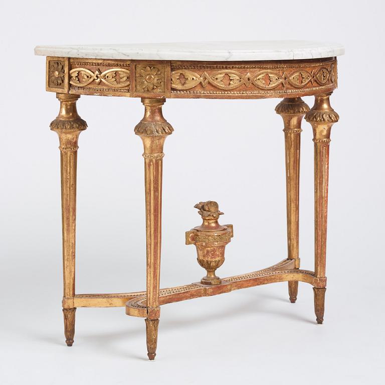 Konsolbord, Stockholmsarbete 1700-talets andra hälft, Gustavianskt.