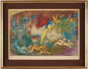 Marc Chagall, "Enlèvement de Chloé", from Daphnis et Chloé.
