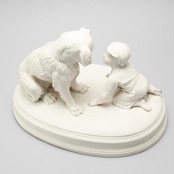 A parian figurine by R. J. Morris, around turn of the century 1900.