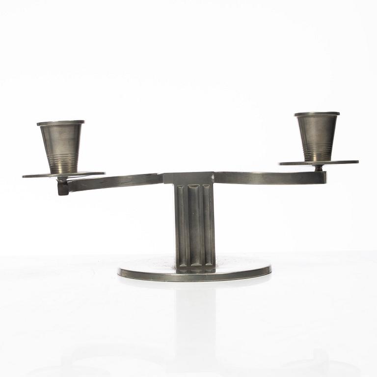 Nils Fougstedt, A pair of candelabra, FAK (Fabriksaktiebolaget Kronsilver), Stockholm, 1934.
