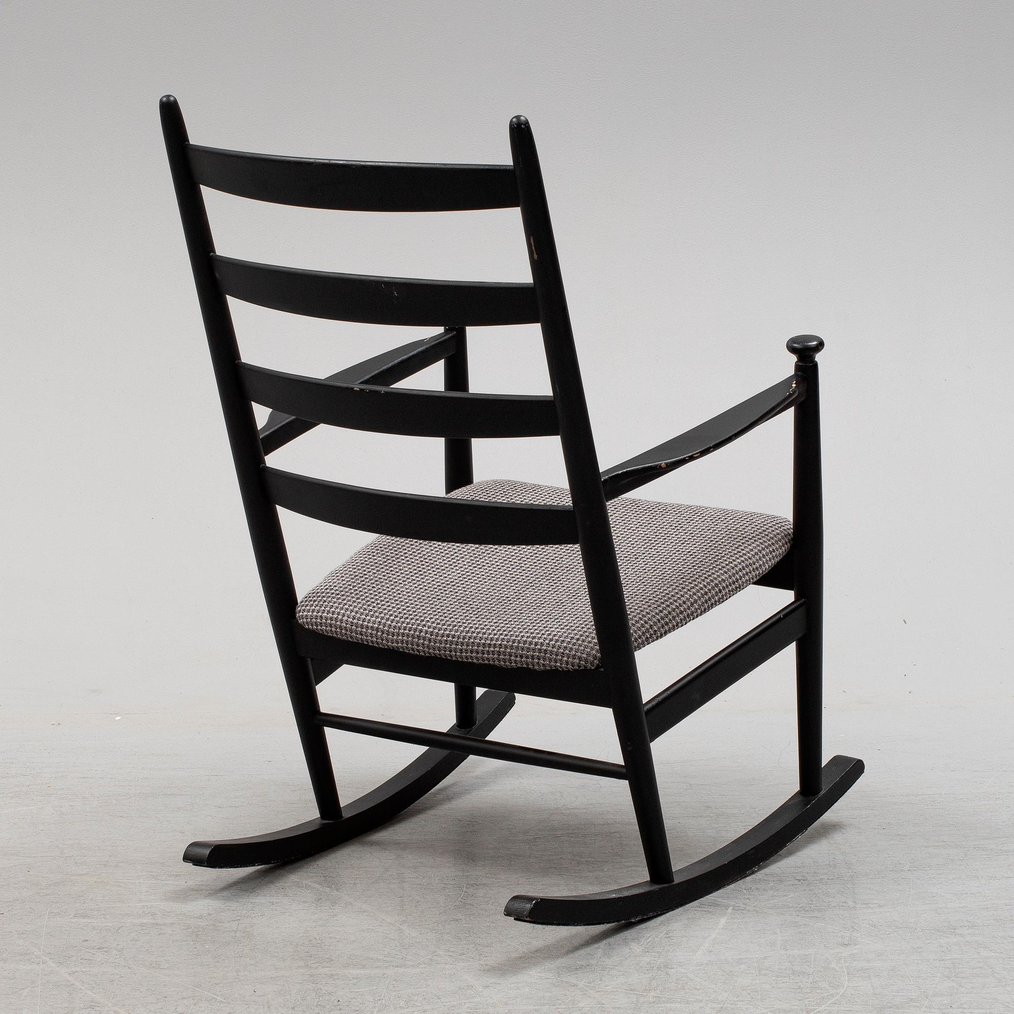 ROCKING CHAIR Niels Eilersen Denmark probably 1960s. Bukowskis