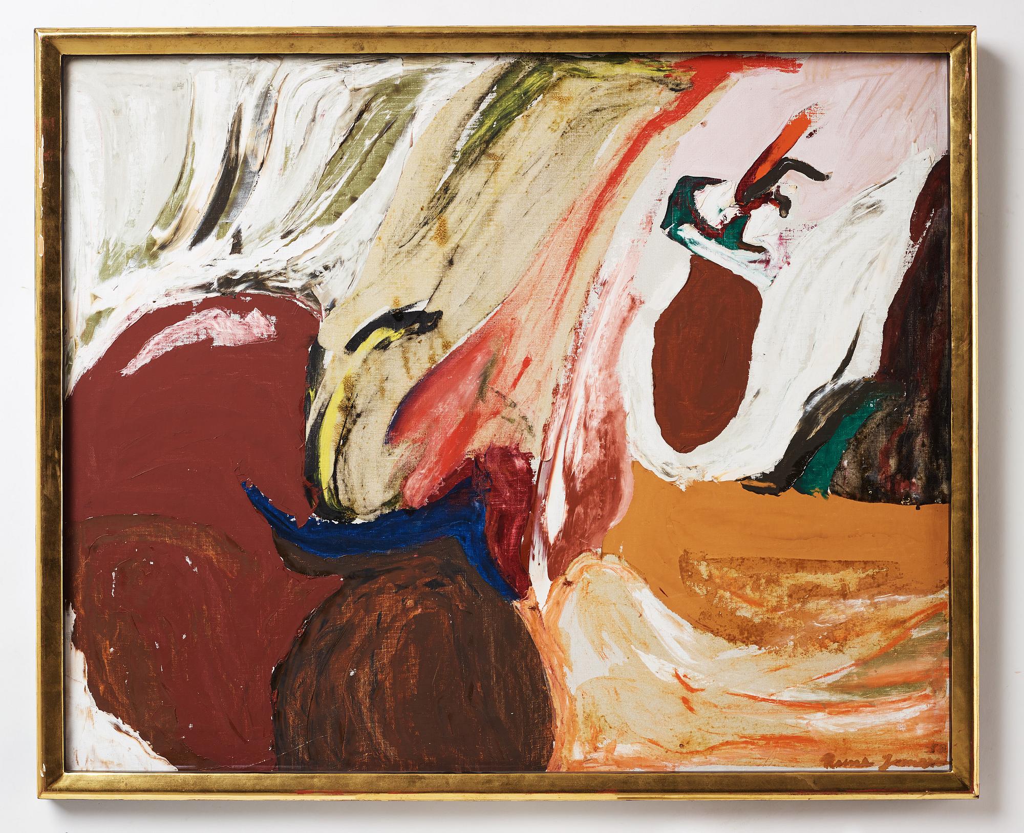 RUNE JANSSON, oil on canvas, signed and dated -58.