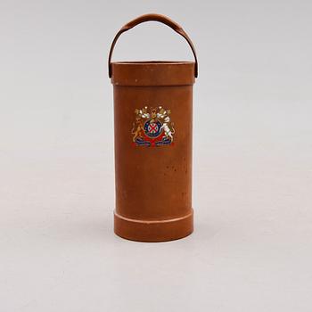 PARAPLYSTÄLL, England, läderklädd, 1900-talets första hälft.