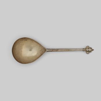 156. A Swedish 16th century silver-gilt spoon, possibly Hans Olofsson, Stockholm -1544-1581-.