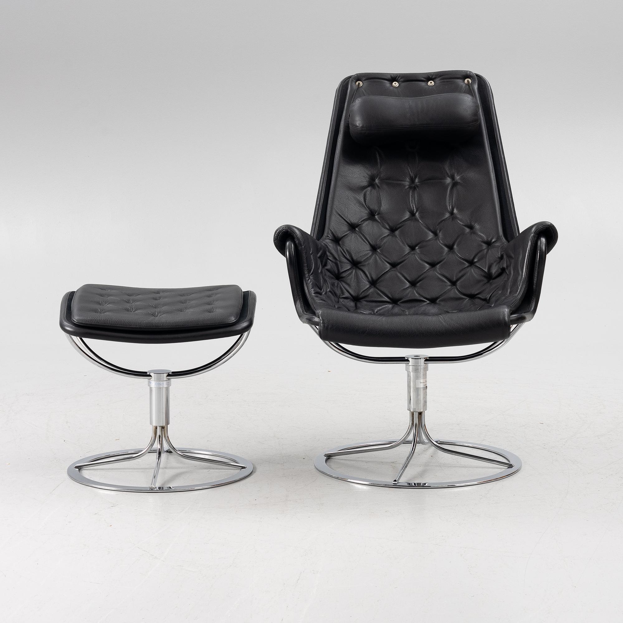 Bruno Mathsson, fåtölj med fotpall, "Jetson", Dux och Bruno Mathsson International, 2000-tal.