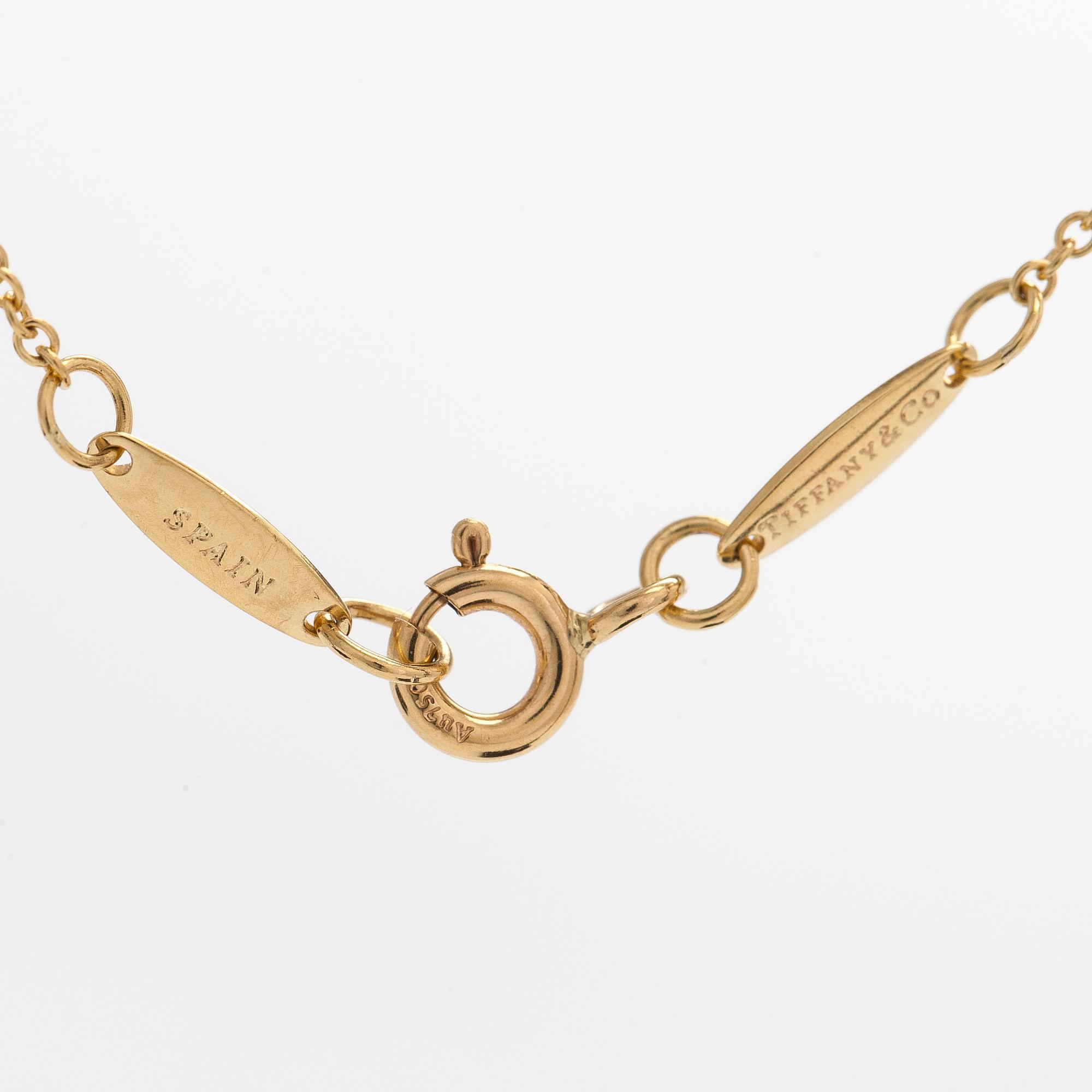 Tiffany & Co, Elsa Peretti, halsband, "Open Heart", 18K guld.
