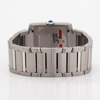 Cartier, Tank Francaise, rannekello, 27 mm,