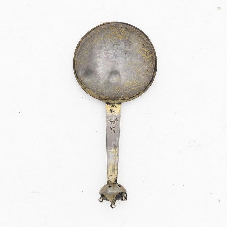 Spoon, silver, probably Scandinavia, 18th century.