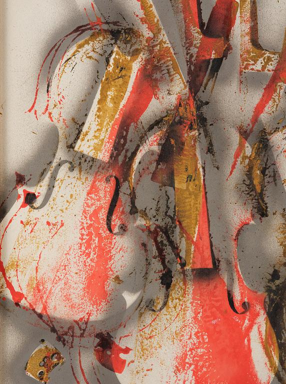 Arman (Armand Pierre Fernandez), "Orange and Grey Concerto".