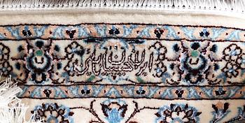 A carpet, Nain, part silk , so called 6 LAA, ca 316 x 207 cm.