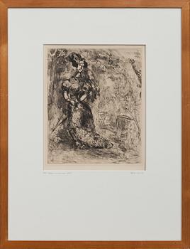 MARC CHAGALL, originaletsning. Signerad i plåten.