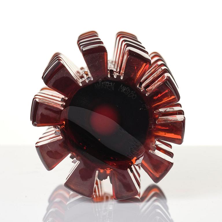 Mårten Medbo, a unique "Tappvas" glass vase, Ajeto Glassworks, Nový Bor, Czech Republic, 2009.
