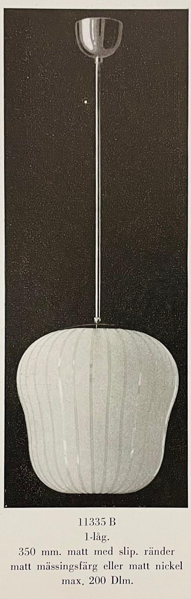 Harald Notini, a ceiling lamp, model "11335B", Arvid Böhlmarks Lampfabrik, 1930s.