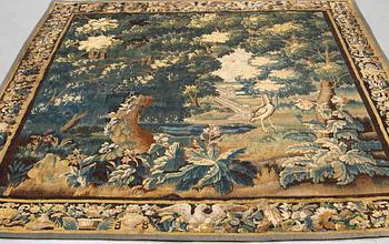 A tapestry, "Verdure", tapestry weave. 267,5-269,5 x 247-256 cm. Flanders 17th century.