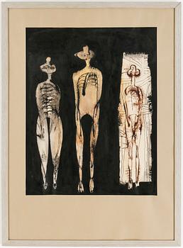 Marek Oberländer · MAREK OBERLÄNDER, blandteknik, signerad M. Oberlander och daterad 1963 (Paris).