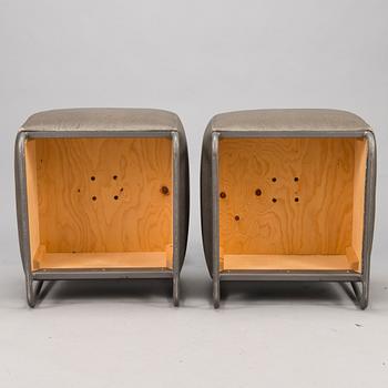 HARRI KORHONEN, fåtöljer ett par, "Oscar", Inno Interior. Formgiven 1989.