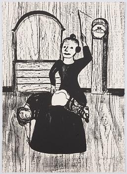 Lena Cronqvist, Utan titel, ur mappen: "August Strindberg, Ett Drömspel".